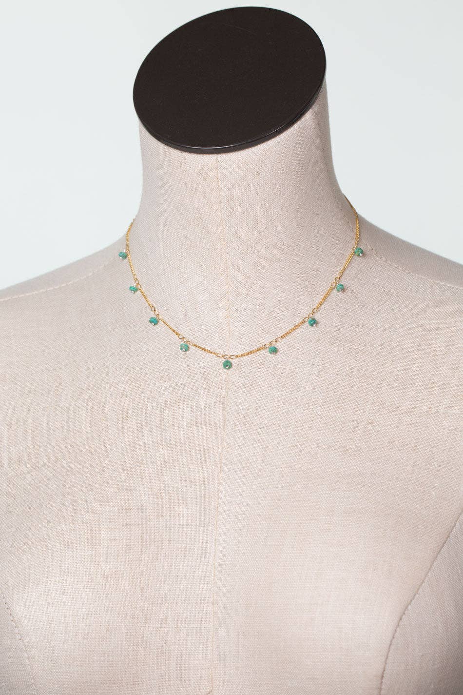 Treasure 14.75-16.75" Turquoise Simple Necklace
