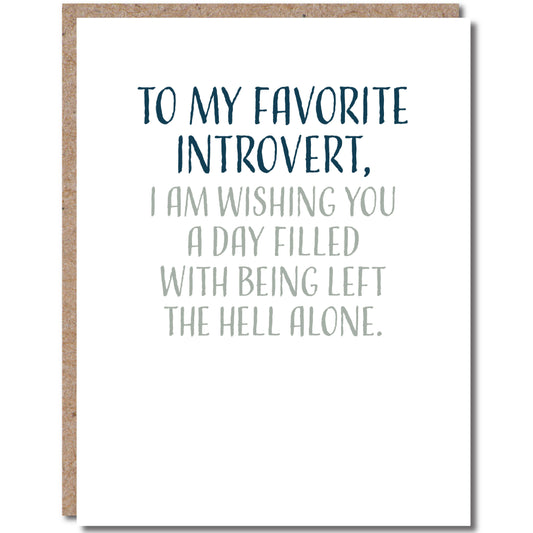 Birthday Card- Introvert