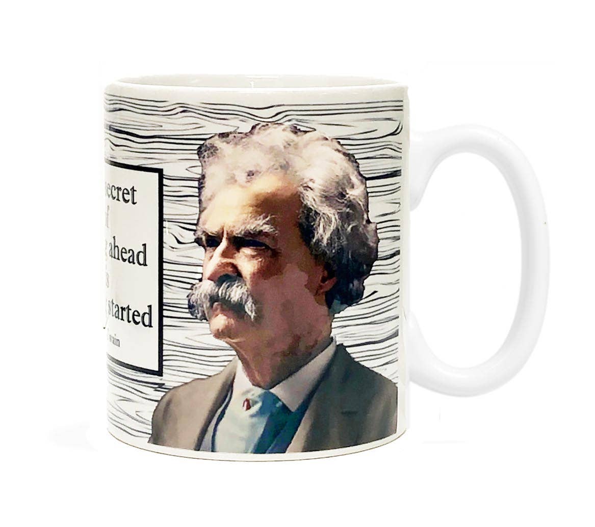 Mark Twain "Getting Started" Literature Coffee or Tea Mug