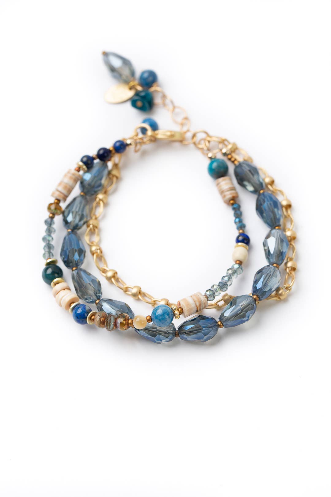 Starry Night Apatite Multistrand Bracelet